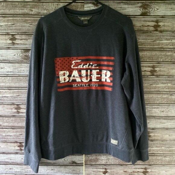 Eddie Bauer Men's Long-Sleeved Pullover Sweatshirt Size L - Picture 1 of 7